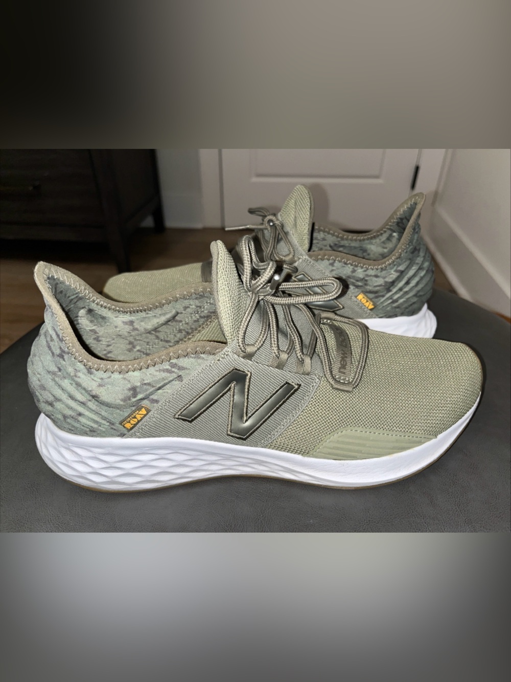 New Balance Fresh Foam Roav V1 Shoes 11.5 Casual Sneakers Olive Green MROAVPO1
